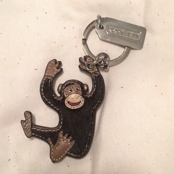 coach monkey keychain